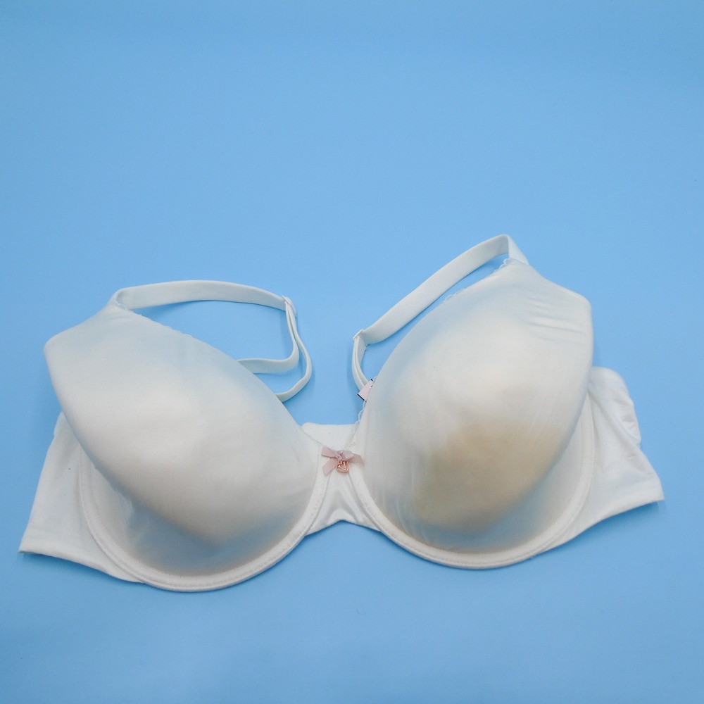 Victorias Secret Bra Womens 40DD Body By Victoria White Lined Recycled Polyamide